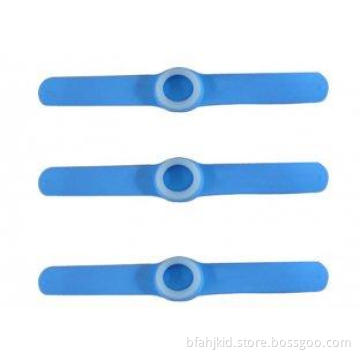 Custom Blue White Silicone Rubber Watch Straps for Slap Wat